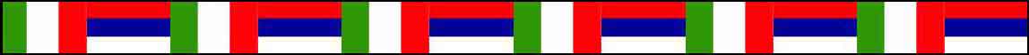 Bandiera dello Stato Italiano e Serbo.
